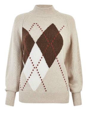marksandspencer_AW19_damsky_svetr_volny_strih_rolak_geometricky_vzor_2199Kc